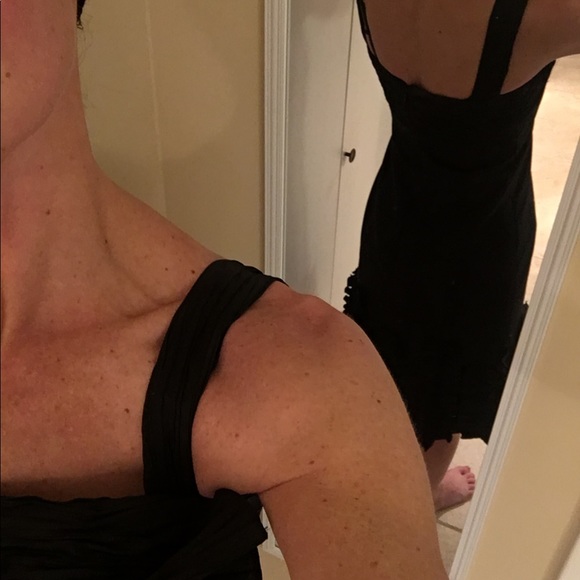 Black size 4 cocktail dress 100% THAI SILK - Picture 3 of 8